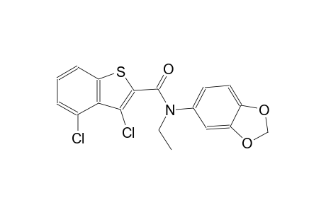 N-(1,3-benzodioxol-5-yl)-3,4-dichloro-N-ethyl-1-benzothiophene-2-carboxamide