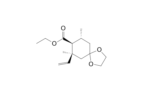 Ethyl (7S,8S,9R)-7,9-dimethyl-7-vinyl-1,4-dioxaspiro[4.5]decane-8-carboxylate