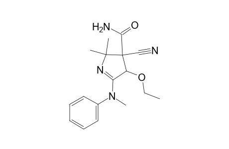 2H-Pyrrole-3-carboxamide, 3-cyano-4-ethoxy-3,4-dihydro-2,2-dimethyl-5-(methylphenylamino)-