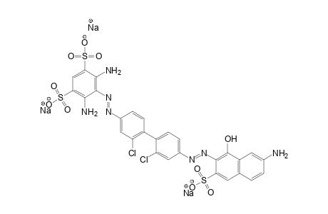 1,3-Benzenedisulfonic acid, 4,6-diamino-5-[[4'-[(7-amino-1-hydroxy-3-sulfo-2-naphthalenyl)azo]-2,2'-dichloro[1,1'-biphenyl]-4-yl]azo]-, trisodium salt