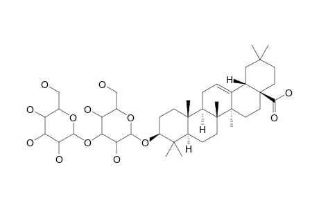 3-BETA-GALACTOPYRANOSYL-BETA-D-GLUCOPYRANOSYL-3-O-OLEANOLIC-ACID;ARVENSOSIDE-B
