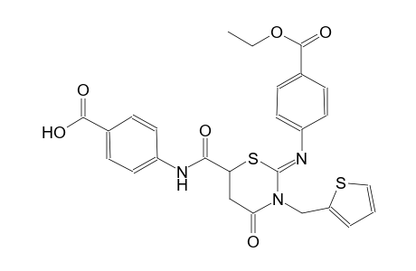 benzoic acid, 4-[[[(2Z)-2-[[4-(ethoxycarbonyl)phenyl]imino]tetrahydro-4-oxo-3-(2-thienylmethyl)-2H-1,3-thiazin-6-yl]carbonyl]amino]-