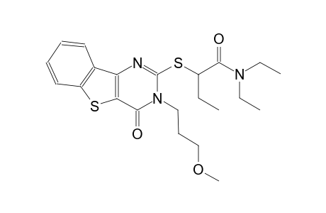 N,N-diethyl-2-{[3-(3-methoxypropyl)-4-oxo-3,4-dihydro[1]benzothieno[3,2-d]pyrimidin-2-yl]sulfanyl}butanamide