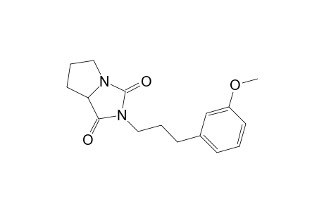 2-[3-(3-methoxyphenyl)propyl]-5,6,7,7a-tetrahydropyrrolo[1,2-c]imidazole-1,3-dione