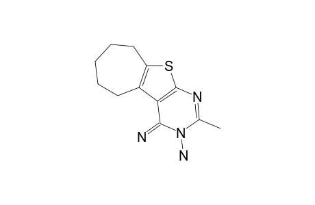4-IMINO-3-AMINO-2-METHYL-6,7,8,9-TETRAHYDRO-4H,5H-CYCLOHEPTA-[4,5]-THIENO-[2,3-D]-PYRIMIDINE