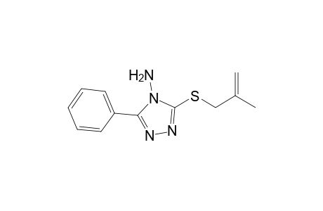 3-(2-Methylallylsulfanyl)-5-phenyl-1,2,4-triazol-4-amine