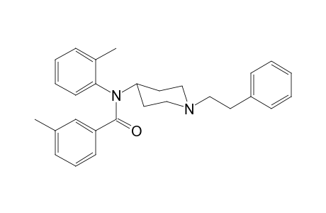 N-(2-Methylphenyl)-N-[1-(2-phenylethyl)piperidin-4-yl]-3-methylbenzamide