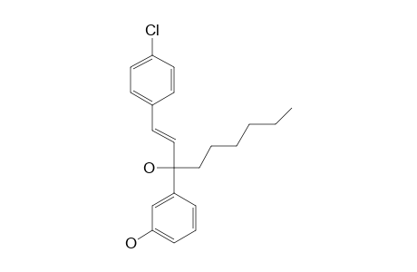 (E)-3-[1-(4-CHLOROPHENYL)-3-HYDROXYNON-1-EN-3-YL]-PHENOL