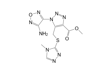 methyl 1-(4-amino-1,2,5-oxadiazol-3-yl)-5-{[(4-methyl-4H-1,2,4-triazol-3-yl)sulfanyl]methyl}-1H-1,2,3-triazole-4-carboxylate