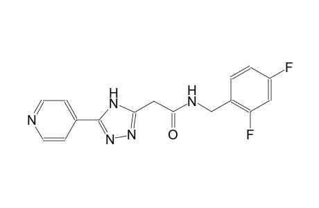4H-1,2,4-triazole-3-acetamide, N-[(2,4-difluorophenyl)methyl]-5-(4-pyridinyl)-