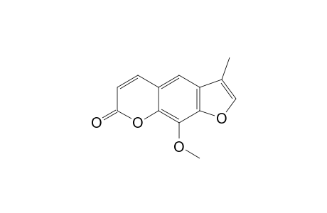 7H-Furo[3,2-g][1]benzopyran-7-one, 9-methoxy-3-methyl-