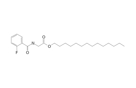 Glycine, N-(2-fluorobenzoyl)-, tetradecyl ester