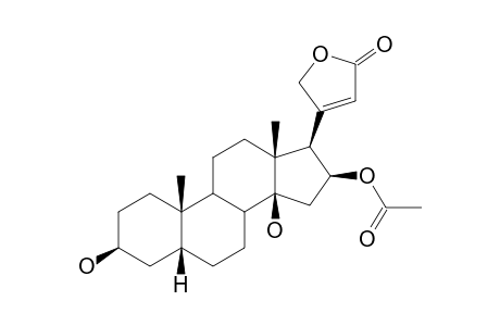OLEANDRIGENIN;16-BETA-ACETOXY-3-BETA,14-BETA-DIHYDROXY-5-BETA-CARD-20(22)-ENOLIDE