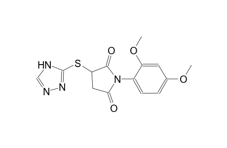 1-(2,4-dimethoxyphenyl)-3-(4H-1,2,4-triazol-3-ylsulfanyl)-2,5-pyrrolidinedione