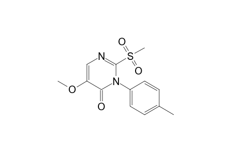 5-Methoxy-2-methylsulfonyl-3-p-tolylpyrimidin-4(3H)-one