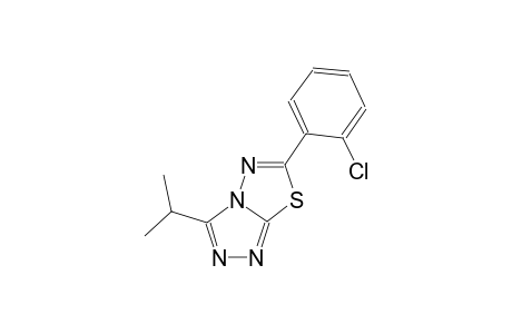 [1,2,4]triazolo[3,4-b][1,3,4]thiadiazole, 6-(2-chlorophenyl)-3-(1-methylethyl)-