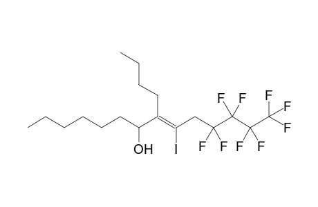 (Z)-8-(n-butyl)-11,11,12,12,13,13,14,14,14-nonafluoro-9-iodo-8-tetra-decen-7-ol