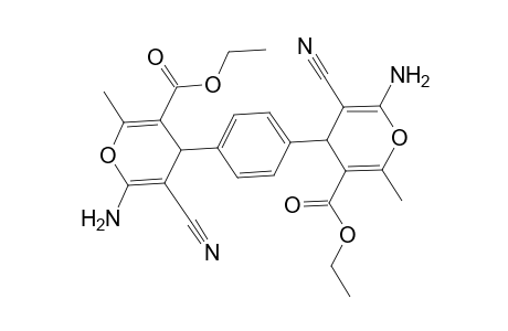 Bis[2-amino-3-cyano-6-methyl-5-(ethoxycarbonyl)-4H-pyran-4-yl]benzene