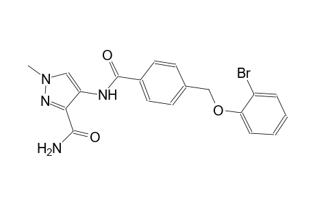 4-({4-[(2-bromophenoxy)methyl]benzoyl}amino)-1-methyl-1H-pyrazole-3-carboxamide