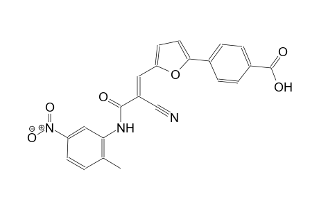 4-{5-[(1E)-2-cyano-3-(2-methyl-5-nitroanilino)-3-oxo-1-propenyl]-2-furyl}benzoic acid