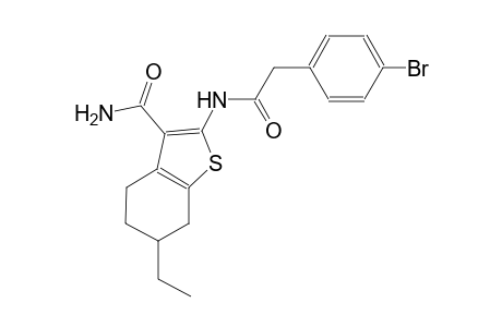 2-{[(4-bromophenyl)acetyl]amino}-6-ethyl-4,5,6,7-tetrahydro-1-benzothiophene-3-carboxamide