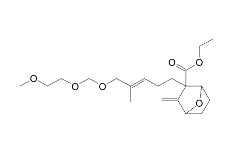 Ethyl 2-[5'-(methoxyethoxy)methoxy]-4-methylpent-3-enyl-3-methylene-7-oxabicyclo[2.2.1]heptan-2-(endo)-carboxylate