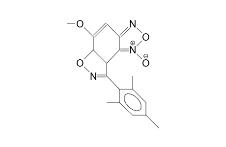 3b,6a-Dihydro-7-methoxy-4-(2,4,6-trimethyl-phenyl)-oxazolo(4,5-E)(2,1,3)-benzoxadiazole 3-oxide
