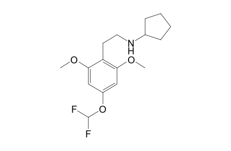 N-Cyclopentyl-4-(difluoromethoxy)-2,6-dimethoxyphenethylamine