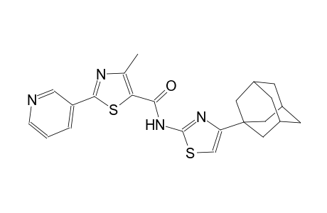 N-[4-(1-adamantyl)-1,3-thiazol-2-yl]-4-methyl-2-(3-pyridinyl)-1,3-thiazole-5-carboxamide