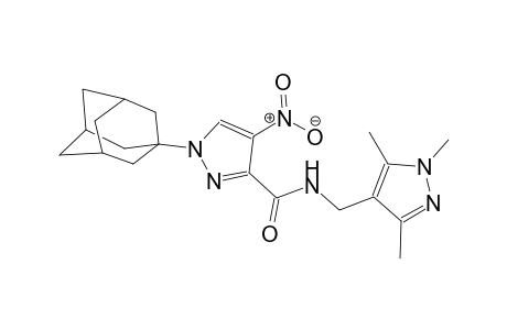 1-(1-adamantyl)-4-nitro-N-[(1,3,5-trimethyl-1H-pyrazol-4-yl)methyl]-1H-pyrazole-3-carboxamide