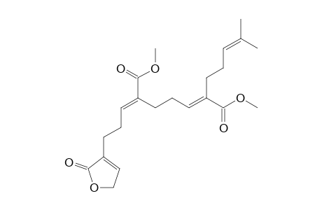 DIMETHYL-(2-E,6-E)-2-(4-METHYLPENT-3-ENYL)-6-(3-(2-OXO-2,5-DIHYDROFURAN-3-YL)-PROPYLIDENE)-HEPT-2-ENEDIOATE