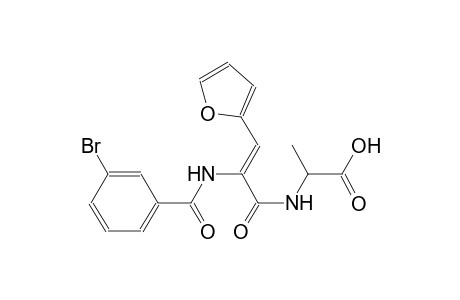 alanine, N-[(2Z)-2-[(3-bromobenzoyl)amino]-3-(2-furanyl)-1-oxo-2-propenyl]-