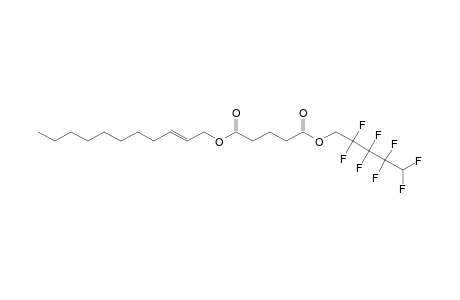 Glutaric acid, 2,2,3,3,4,4,5,5-octafluoropentyl undec-2-enyl ester