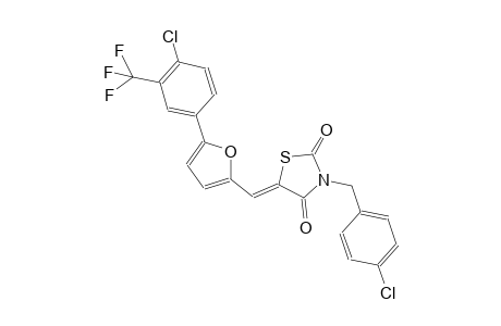 2,4-thiazolidinedione, 3-[(4-chlorophenyl)methyl]-5-[[5-[4-chloro-3-(trifluoromethyl)phenyl]-2-furanyl]methylene]-, (5Z)-