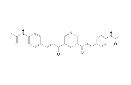 N-{4-[(1E)-3-(5-{(2E)-3-[4-(acetylamino)phenyl]-2-propenoyl}-3-pyridinyl)-3-oxo-1-propenyl]phenyl}acetamide