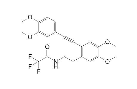 N-[2-[2-[2-(3,4-dimethoxyphenyl)ethynyl]-4,5-dimethoxy-phenyl]ethyl]-2,2,2-trifluoro-acetamide