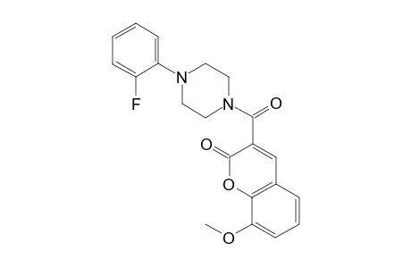 3-[4-(2-fluorophenyl)piperazin-1-yl]carbonyl-8-methoxy-chromen-2-one