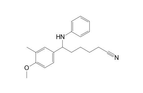6-anilino-6-(4-methoxy-3-methyl-phenyl)hexanenitrile