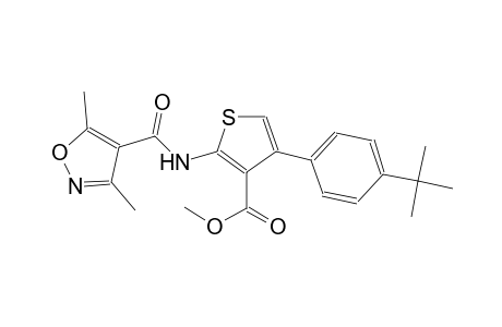 methyl 4-(4-tert-butylphenyl)-2-{[(3,5-dimethyl-4-isoxazolyl)carbonyl]amino}-3-thiophenecarboxylate