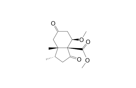 (3S*,3aS*,7R*,7aS*)-methyl-2,3,3a,6,7,7a-hexahydro-7-methoxy-3,3a-dimethyl-1,5(4H)-dioxoindene-7a-carboxylate