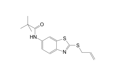N-[2-(allylsulfanyl)-1,3-benzothiazol-6-yl]-2,2-dimethylpropanamide