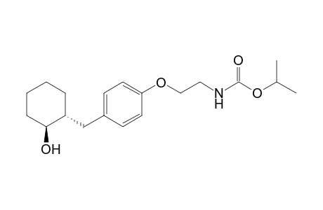 Isopropyl (trans)-N-{2-{4'-[(2"-hydroxycyclohexyl)methyl]phenoxy}ethyl}carbamate