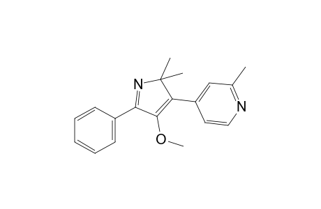 4-(2,2-dimethyl-4-methoxy-5-phenyl-2H-pyrrol-3-yl)-2-picoline