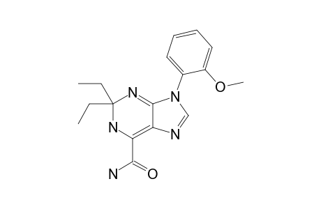 2,2-diethyl-9-(2-methoxyphenyl)-1H-purine-6-carboxamide