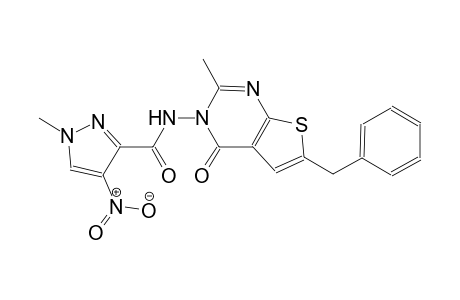 N-(6-benzyl-2-methyl-4-oxothieno[2,3-d]pyrimidin-3(4H)-yl)-1-methyl-4-nitro-1H-pyrazole-3-carboxamide