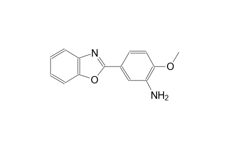benzenamine, 5-(2-benzoxazolyl)-2-methoxy-