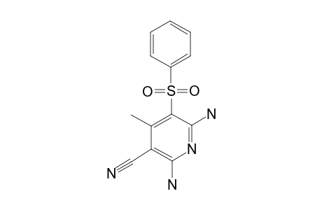 2,6-DIAMINO-4-METHYL-5-BENZENE-SULFONYL-3-PYRIDIN-CARBONITRILE