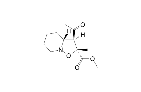 (2R,3R,3aR)-3-acetyl-2-methyl-3,3a,4,5,6,7-hexahydroisoxazolo[2,3-a]pyridine-2-carboxylic acid methyl ester