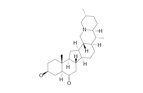 PUQUIDINONE;(20R,22S,25R)-20-DEOXY-5-ALPHA-CEVANINE-3-BETA-OL-6-ONE