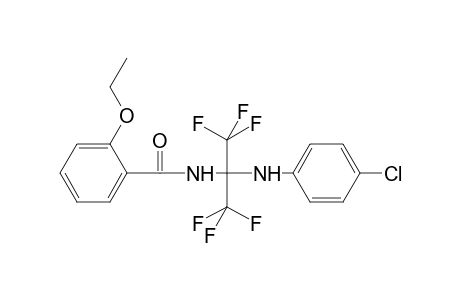 N-{2-[(4-chlorophenyl)amino]-1,1,1,3,3,3-hexafluoropropan-2-yl}-2-ethoxybenzamide